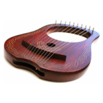 10 Strings Lyre harp Natural Chain Style - Image 2