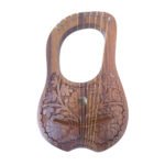 10 Strings Lyre harp Natural Flowers Style
