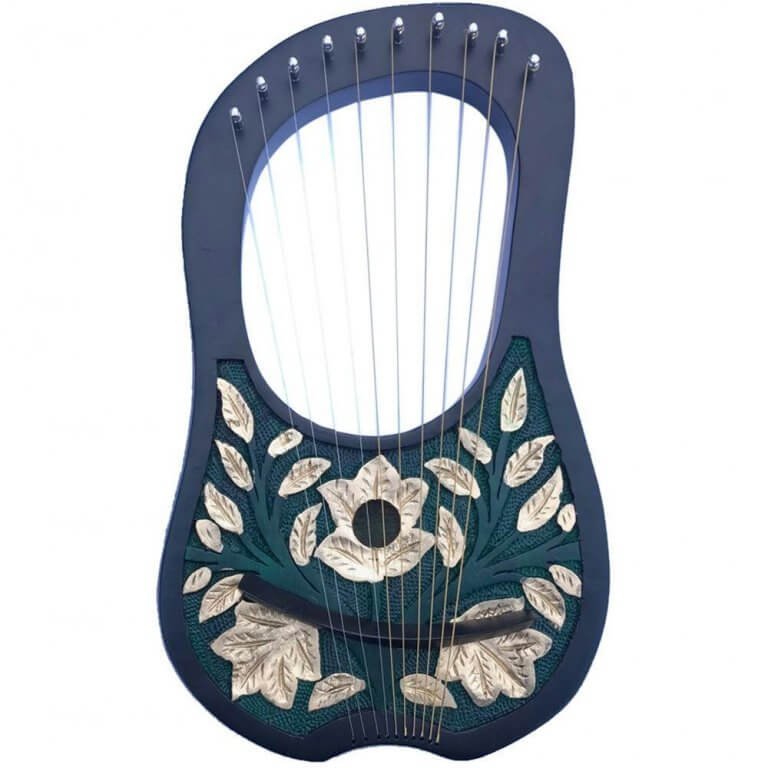 Golden Leave Lyre Harp 10 Strings
