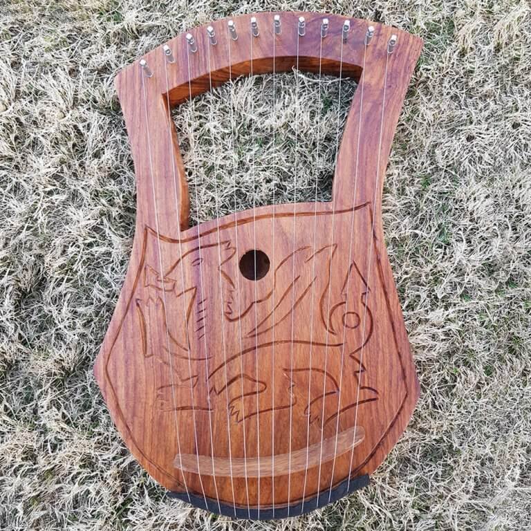 12 strings Dragon Lyre harp