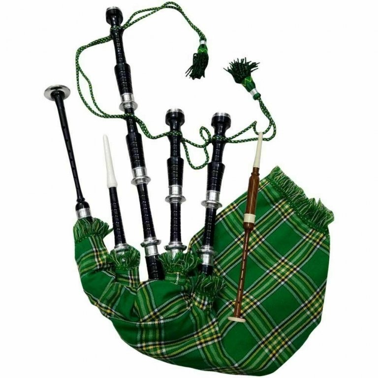 Irish tartan Scottish bagpipe