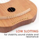 Lyre Harp 10 Metal String Mahogany - Image 3
