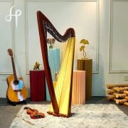 Irish Lever Harp with 8-String Lyre Harp with Round Sound Box - Image 2
