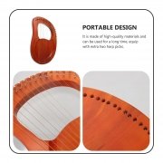 19 String Lyre Harp  Instrument - Image 3