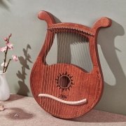 19 Strings Lyre Harp Mahogany Piano - Image 2