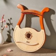 19 Strings Lyre Harp Mahogany Piano - Image 3