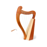 15 19 String Mini Harp Lyre Piano Solid Wooden Portable Musical Instrument High Quality Stringed Instrument with Tuning Wrench