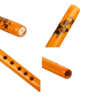 1Pc Chinese Traditional 6 Holes Bamboo Flute Vertical Clarinet Student Musical Instrument Wooden Color Flute For Beginner