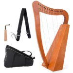 19/23-String Wooden Lyre Harp – Portable High-Quality Instrument