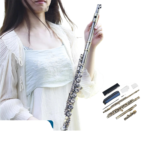 C Key Flute 16 Closed Holes Flute Antique Copper Performance Transverse Flute Professional Woodwind Instrument With Accessories