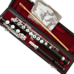 Excellent Ebony Flute C key 17 Open Hole Low B/wooden Flute Profession Band