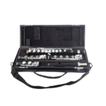 MORESKY Ebony Flute 16+17+18 C+B+Bb foot Open Hole Silver Plated E Key Grenadilla Professional MFL-1601