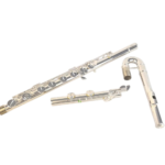 MORESKY Flute C Key with Shell OEM Silver Plated Bass Model Musical Instrument MBFL-101