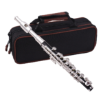 Piccolo Instrument ABS Tubing White Copper Silver Plated C Key Piccolo Flute for Beginners Students