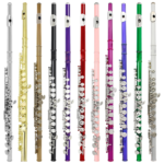 SLADE 16 Closed Open Holes C Key Flute Musical Instrument Concert Flute Silver Plated Professional Transverse Flute With E key