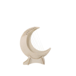 1Set Delicate Moon Shape Wood Lyre Harp 7-String Portable Handheld Harp for Music Lovers Beginners Cultivate Interest in Music