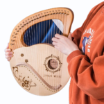 Solid Wood Lyre Harp 16/19/21/24/32 Strings Beginner Exercise Harp Portable Lyre Professional Musical Instruments for Adults