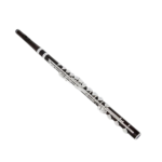 TOP Powell17 Holes Ebony flute Open Hole Silver Plated E key Grenadilla Wood Professional Flute