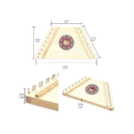 15 String Lyre Harp Solid Wood Portable Handheld Lyre Harps Children Beginners Harps Adult Professional Stringed Instruments - Image 2