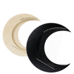 15-String Crescent Moon Lyre Harp – Portable C Key Mini String Instrument - Image 2