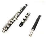 17-HoleEbony Professional Flute Open-Hole 660 Model Silver-Kept E-Key Separated with Instrument Carry Case Long Flute - Image 2