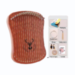 17 Strings Lyre Harp Harpika Held Piano Children Early Educational Finger Playing Keyboard With Replacement Strings - Image 2