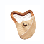 27 Strings Lyre Harp, Metal Strings Mahogany Instrument with EVA Bag, Tuning Wrench, Spare Strings, English Manual, Gift for Beginners Music Lovers Adult - Image 2