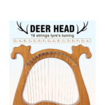 AKLOT 16-String Lyre Harp – Mahogany Deer Design Instrument with Bag & Accessories - Image 2
