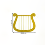 Angel Costume Accessory Angel Headband Harp Prop Gold Harp Feathered Headband Costume Cosplay for Women Holiday Party Dress up Accessory Gift - Image 2