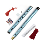 Chinese Traditional Handmade Bamboo Two-section Blue Flute Called Dizi Traditional Flauta Bamboo For Beginners and Music Lovers - Image 2