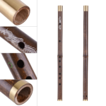 Flute Professional Black Bamboo Flute Traditional Handmade Chinese Musical Instrument Woodwind for Professional Play Beginner - Image 2