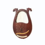16-String Mahogany Lyre Harp Kit – Portable Instrument with Bag & Accessories - Image 2
