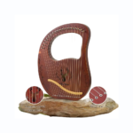 19-String Mahogany Lyre Harp Kit – Portable Instrument Set - Image 2
