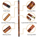 M MBAT High Quality Bamboo Flute Professional Woodwind Musical Instruments C D E F G Key Chinese Dizi Transversal Flauta Whistle - Image 2