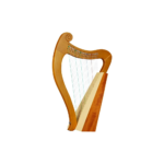 Mahogany Lyre Harp Children Beginners Professional Harps Adults Practice Large Harps Traditional Stringed Musical Instruments - Image 2