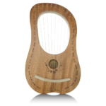 "OW" Lyre Harp 10 Metal String Wooden Saddle Mahogany Lye Harp with Tuning Wrench and Lyre Harp Bag, Gift Idea - Image 2
