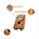 Orora 17-Key Kalimba Thumb Piano – Varnished Wood Finger Piano Set with Case & Accessories - Image 2
