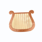 Angel Lyre Harp – Portable Cosplay Costume Accessory (Brown) - Image 2