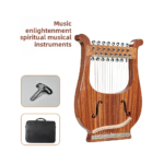 Portable 21-String Lyre Small Harp Handmade Musical Instrument for Beginners Rosewood Material Easy to Learn with Bag Included - Image 2