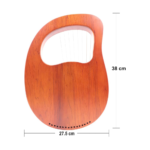 Rayzm 16-String Mahogany Lyre Harp - Image 2