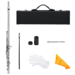 SLADE Flute 16 Closed Open Holes C Key Professional Transverse Flute Concert Musical Instrument with Box Cleaning Cloth Stick - Image 2