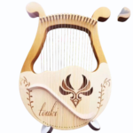 Vintage Instrument Harp and Konghou Niche Simple and Portable Lyre Stringed Musical Instruments Niche Bands Play Harp Classical - Image 2