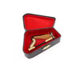 Mini Wooden Harp with Case – Collectible Dollhouse Instrument Ornament - Image 2