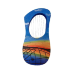 92ME 1 Set Wooden Lyre Harp 7 String DIY Make Your Own Bass with String