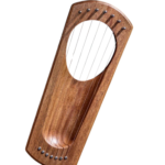 7/19-Note Beech Wood Lyre Harp – Portable Instrument with Accessories