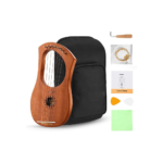 DONNER 7-String Mahogany Lyre Harp – Beginner Instrument with Bag & Accessories