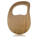 OW 16-String Mahogany Lyre Harp – Portable Wooden Instrument with Bag & Accessories - Image 2