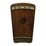 Hanago MD28 16-String Guitar Harp – Solid Wood Portable 28-Note Fingerboard (Dark Mahogany)