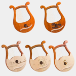 High Quality 19 String Lyre Harp Mahogany Music Instrument With Spare Strings Tuning Wrench Greek Classical Musical Instrument