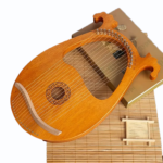 Instrument Small 16 Strings Lyre Harp Mahogany with Tuning Key String Pickup Excellent Sound Quality Ideal fit Beginners NEW